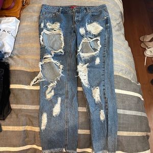 CAFFEINE Denim Ripped Jeans